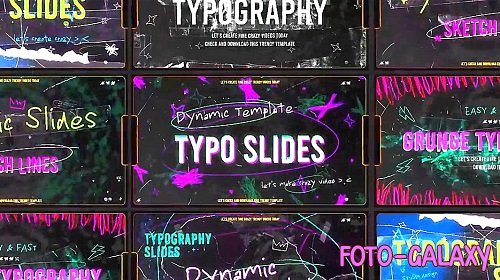 Typography Sketch Grunge Slides 2230746 - Motion Graphics Templates