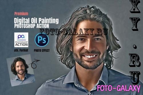 Digital Oil Painting Photoshop Actions