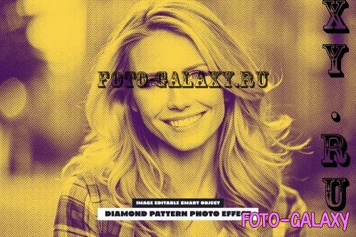 Diamond Pattern Photo Effect - 286314842