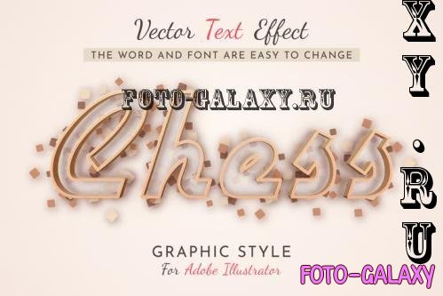 Stroke Chess Editable Text Effect - 285050762