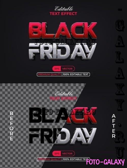 Black Friday Text Effect Shiny Style - 286612005