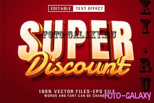 Super Discount 3d Text - Editable Text Effect - KUTDKRU