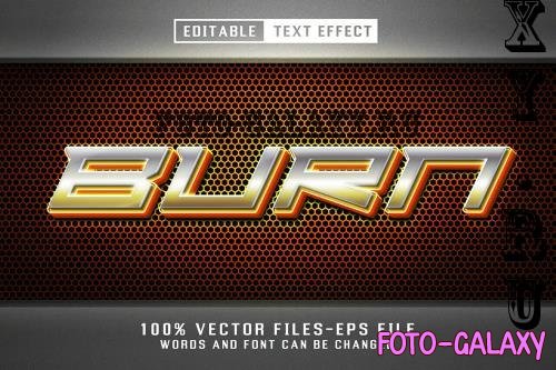 Burn 3d Metalic Text - Editable Text Effect - YF8AMUQ