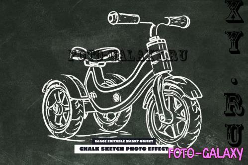 Chalk Sketch Photo Effect - 286838684 - BKVT4AP