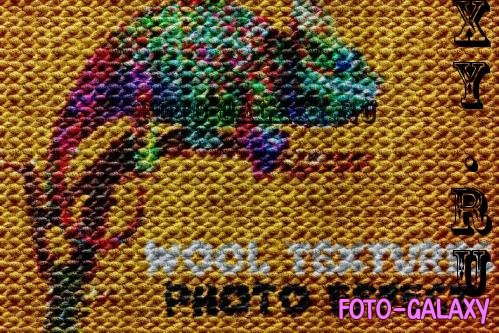 Knitted Wool Texture Photo Effect - MM7VN92