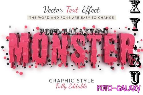 Red Monster Editable Text Effect - 286996566 - 97NAYFW