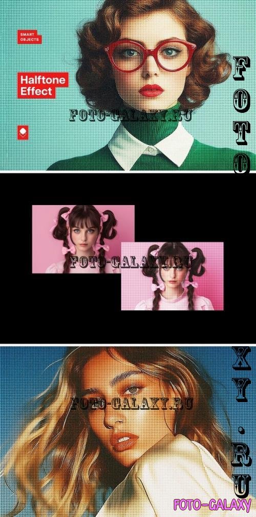 Colorful Halftone Photo Effect - 286721115