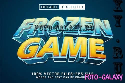 Frozen Game 3d Text - Editable Text Effect - UWNHKV2