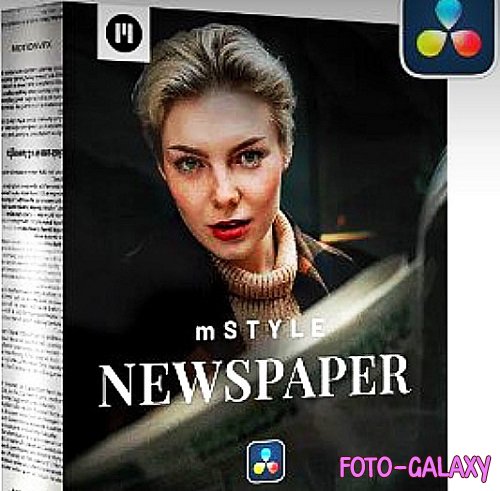 mStyle Newspaper For DaVinci Resolve