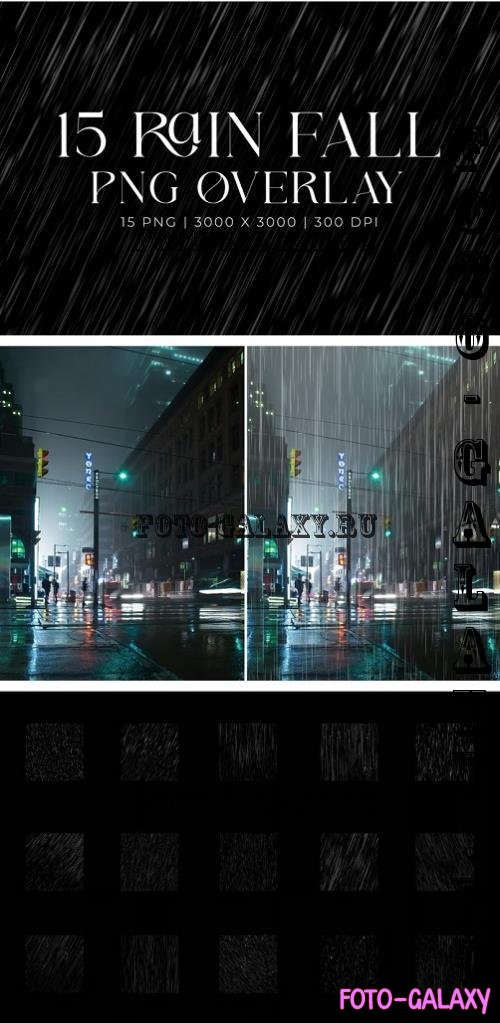 Rain Fall Overlays - XJCE42H