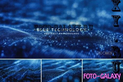 Blue Abstract Technology Backgrounds - 2W2FWCD