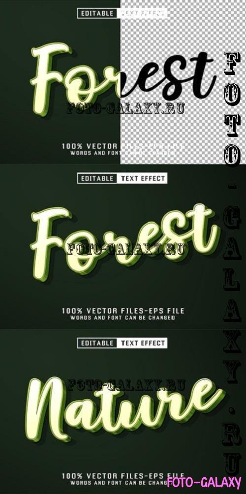Forest 3d Text - Editable Text Effect - 3VZ9PLK