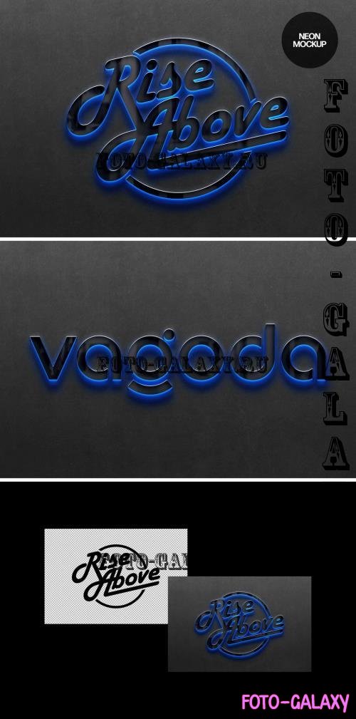 Blue Neon Mockup Sign - 287183309 - 69FH5UQ