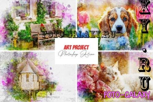 Art Project Photoshop Action - 286996705