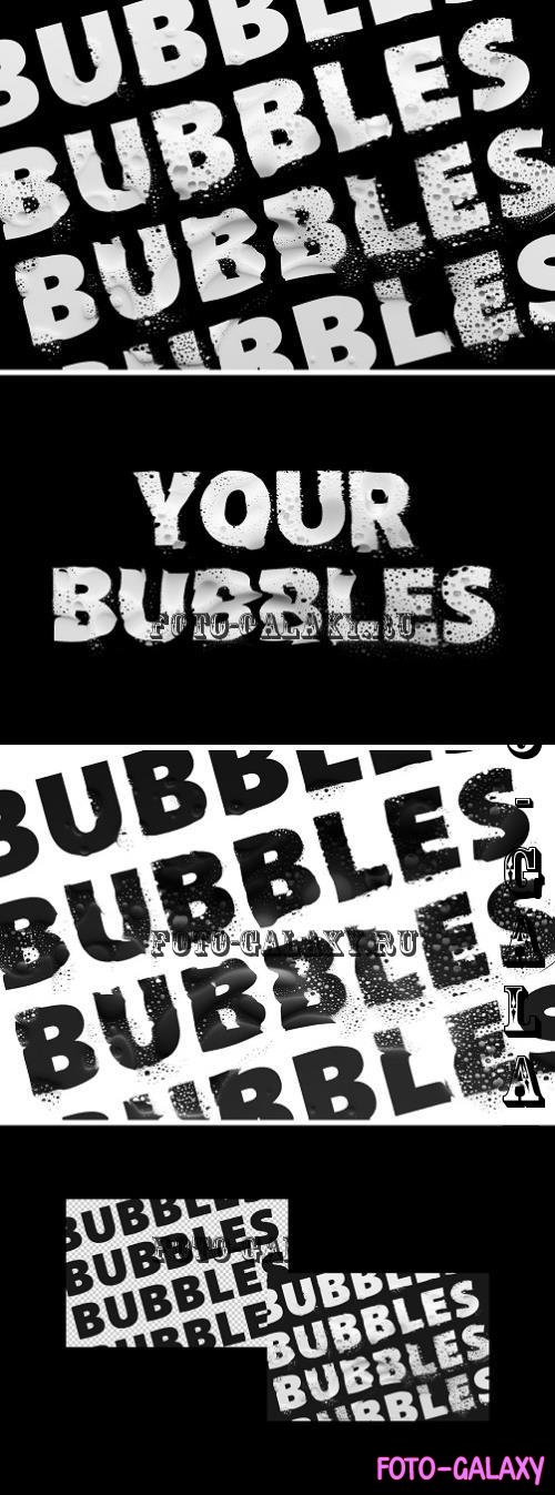 Distort Bubble Text Effect