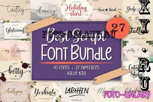 Best Script Font Bundle - 27 Premium Fonts