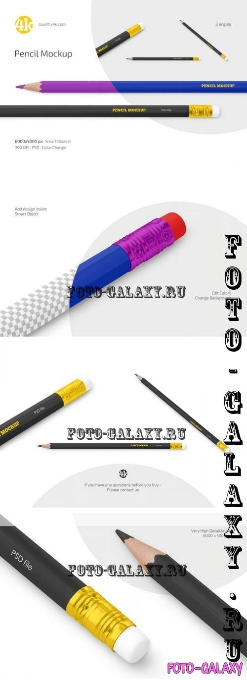 Pencil Mockup Set - 286969195