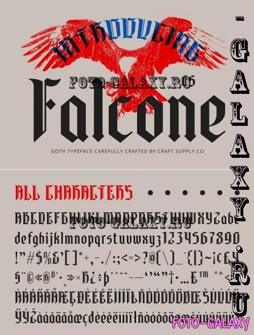 CS Falcone - Gothic Font - 285846010 - Z96557Z