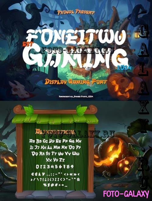 Foneitwu - Display Gaming Font - 287706214