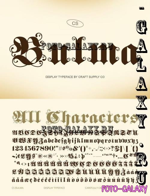 CS Bulma - Blackletter Font - 287602187 - QEN3QQQ