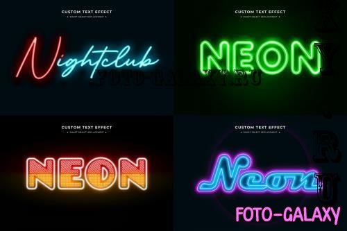 Neon Text Effect Collection Mockup - GDHSTPG