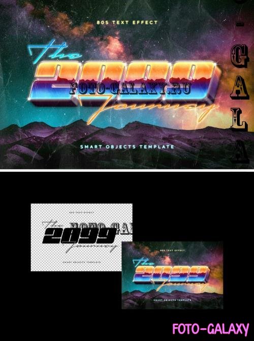 Colorful Retrowave Text Effect - 280526333