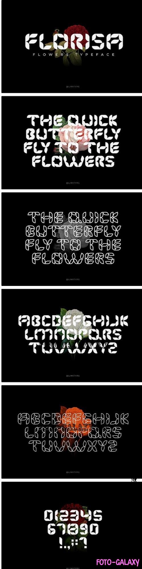 Florisa - Flowers font - 10311595