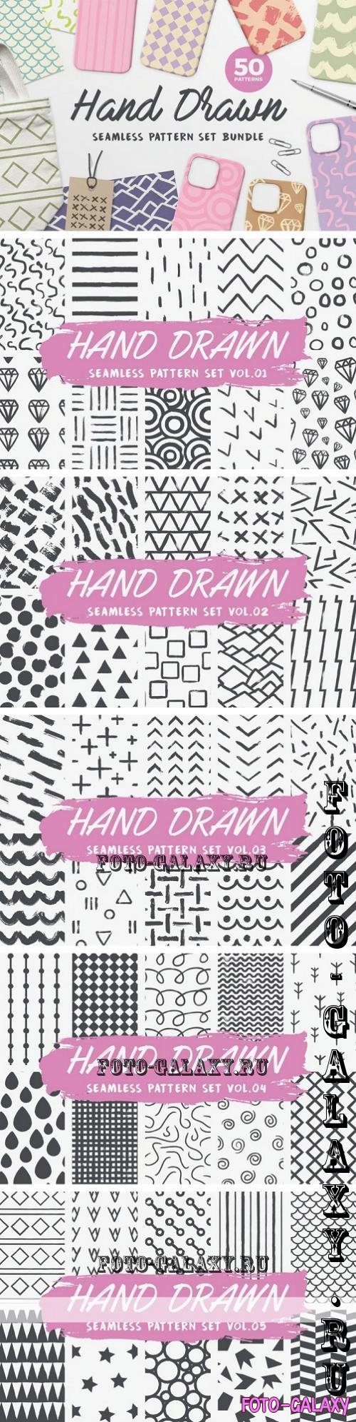 Hand Drawn Seamless Pattern Bundle - VDMUER7