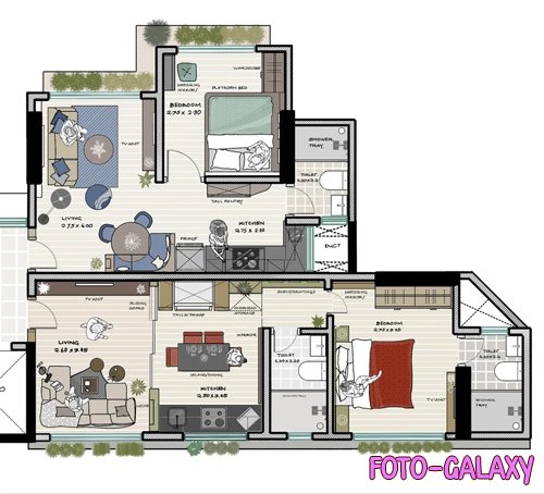 Interior Furniture Layout for Morpholio Trace