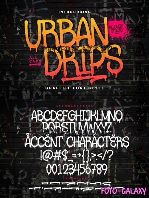 Urbandrips A Graffiti Font Style - 10978405 - SVMRE2Z