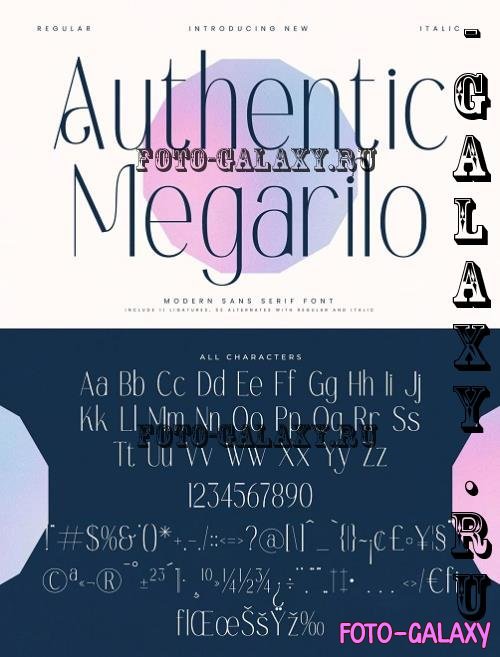 Authentic Megarilo Modern Sans Serif - 280255114 - 233PUCF