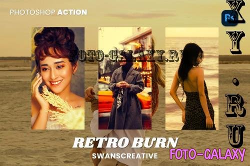 Retro Burn Photoshop Action - XXGCVUQ