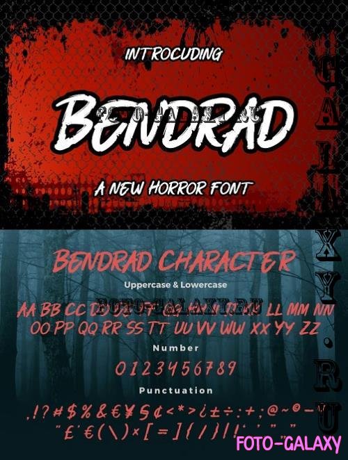 Bendrad a New Horror Font - 280006919 - LTH57KP