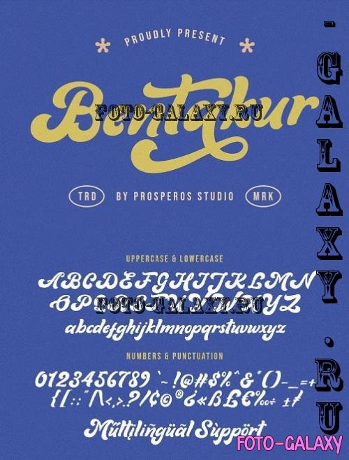 Bentakur - Retro Font - 280194143 - Q4Q7X4J