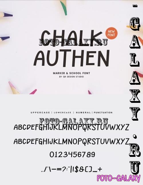 Chalk Authen - Marker & School Font - 279992476 - APWLCME