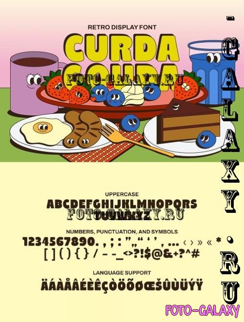 Curda Gouda - Retro Display Font - WMBKG5W