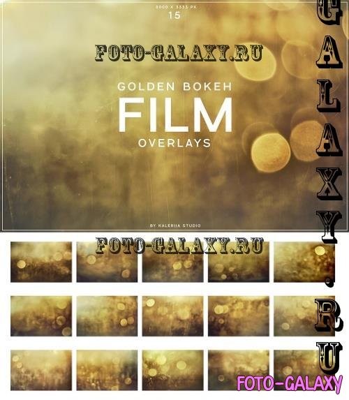 Golden Bokeh Film Overlays - MM7FLP5