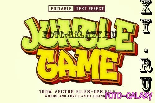 Jungle Game Cartoon Text - Editable Text Effect - 7FRQGVZ