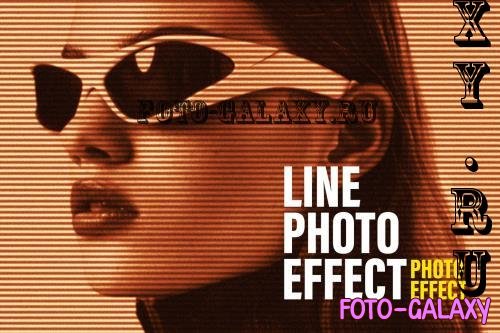 Halftone Line Photo Effect - 288017555 - U7CG5QZ