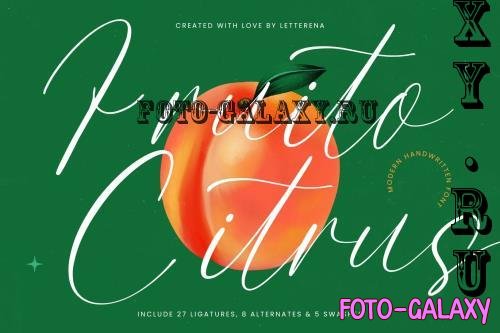 Fruito Citrus Modern Handwritten Font - 4QA2PEM