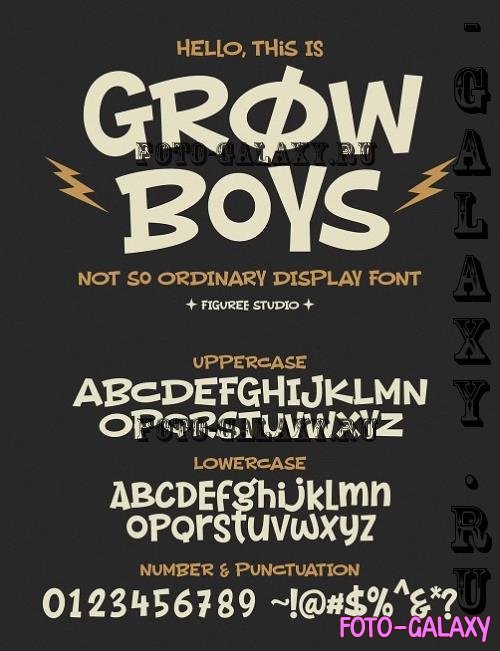 Grow Boys - Comic Display Font - 280356881 - 7GLF2NH