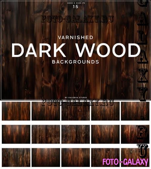 Varnished Dark Wood Backgrounds - BRFB5HB