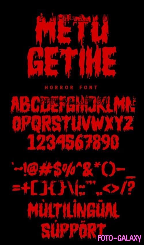 Metu Getihe - Horror-Font - 280254758 - ENNPSZF