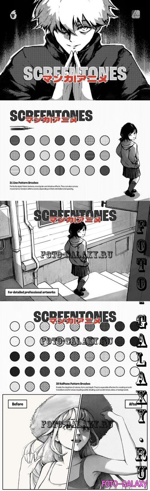 Manga Screentone Affinity Brushes - 92139547