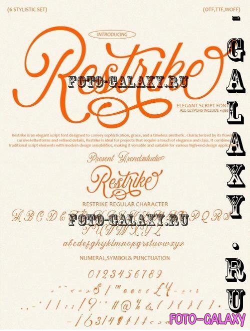 Restrike Elegant Script Font - 279953181 - ETSY4VN