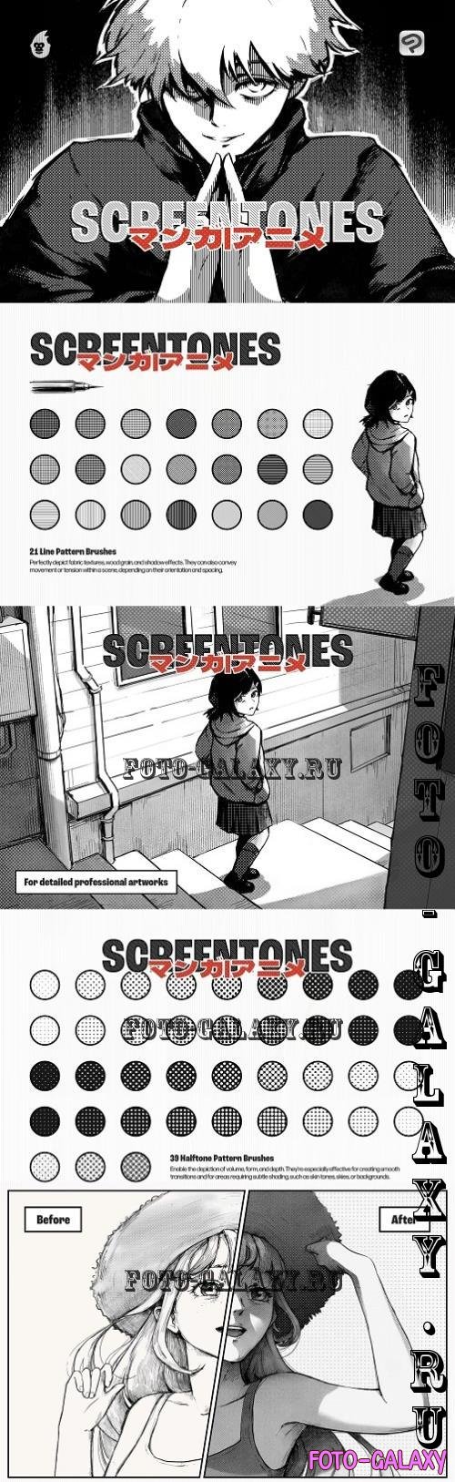 Manga Screentone Clip Studio Brushes - 92150028