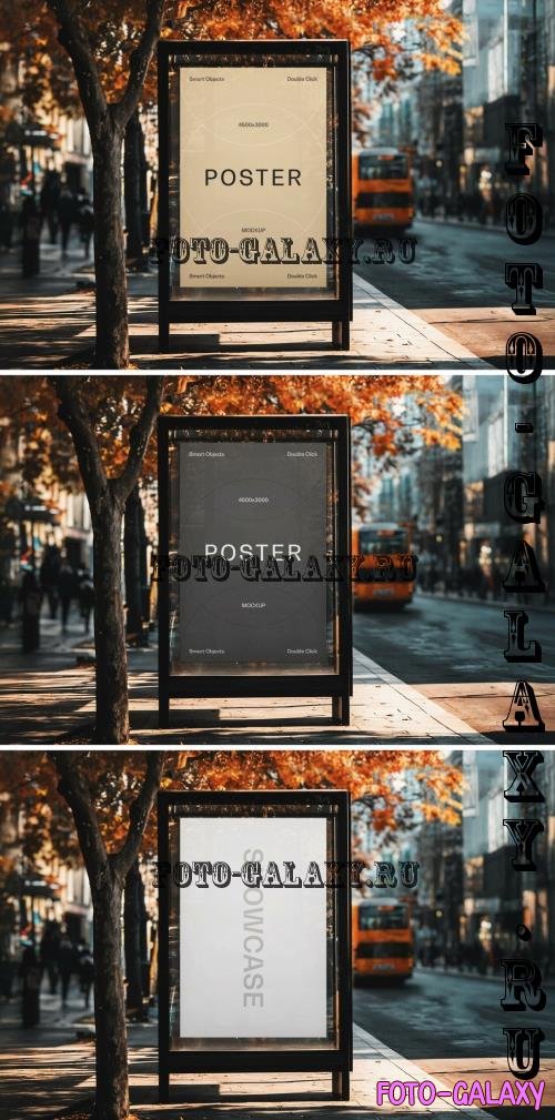 Bus Stop Poster Mockup - 287792067