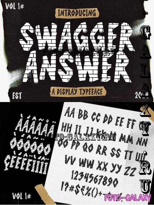 Swagger Answer Graffiti Y2k Display - 280254726 - 8J7TKDR