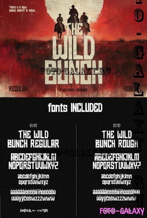 The Wild Bunch - Western Cowboy Display Font - PL59XUR