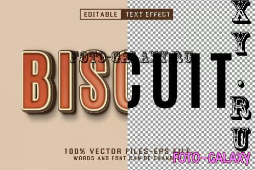 Biscuit 3d Text - Editable Text Effect - 6Y58VFP